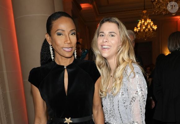 Christine Kelly et Sarah Saldmann, dans une robe Christophe Guillarmé - 47ème édition du Gala "Best Awards" à l'hôtel Four Seasons Hôtel George V à Paris le 28 janvier 2025. © Coadic Guirec/Bestimage