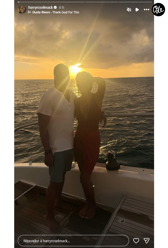 Sur les réseaux sociaux, les amoureux ne boudent pas leur bonheur.

Harry Roselmack en voyage avec sa compagne Jennifer Galap