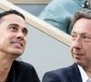 Stéphane Bern a expliqué au magazine "Gala" que le Pacs était une manière de protéger Yori au cas où il lui arriverait quelque chose, mais qu'il ne ressentait pas le besoin de se marier.
Stéphane Bern et son compagnon Yori Bailleres dans les tribunes lors des Internationaux de France de Tennis de Roland Garros 2025. Paris, le 29 mai 2025.
© Jacovides/Moreau/Bestimage