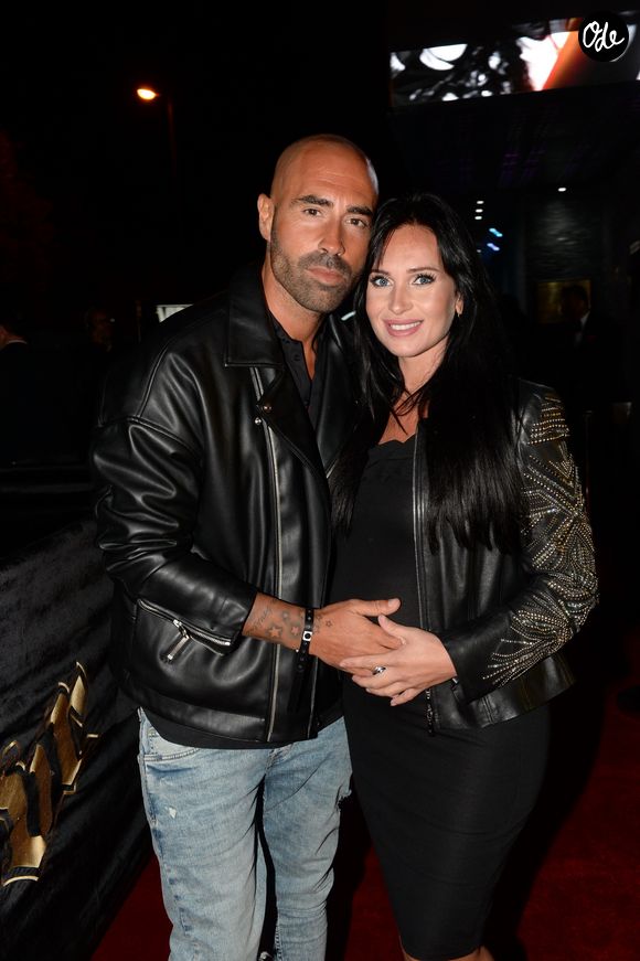 Exclusif - Sofiane Tadjine-Lambert et sa femme ( enceinte) - Ouverture du VIP ROOM à Marrakech dans le quartier de l'hivernage.
Le 24 Mars 2017.
© Rachid Ballack / Bestimage