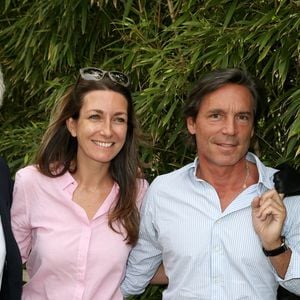 Anne-Claire Coudray et son compagnon Nicolas Vix au village des Internationaux de Tennis de Roland Garros à Paris le 8 juin 2017 © Cyril Moreau-Dominique Jacovides/Bestimage