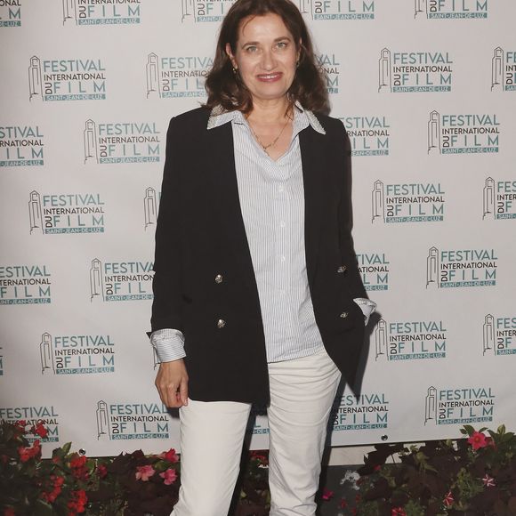 Emmanuelle Devos pour le film "l'homme d'argile" en competition au festival international de Saint-Jean de Luz  le 5 Octobre 2023. Patrick Bernard/ Bestimage