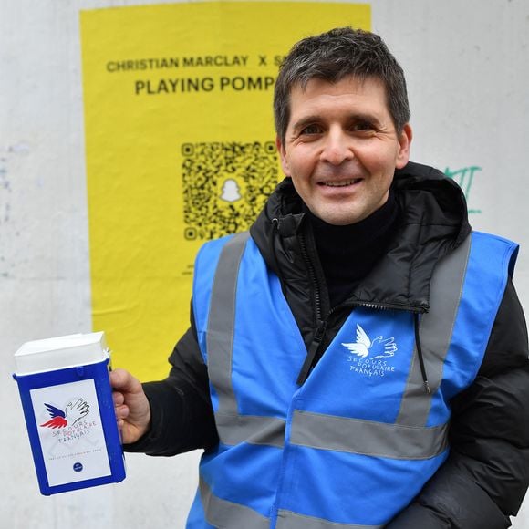 Thomas Sotto au lancement national du "Don'actions" pour la campagne de collecte du Secours populaire français à Paris, France, le 14 janvier 2023. © Veeren/Bestimage