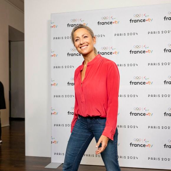 Anne Sophie Lapix lors de la présentation des journalistes et chroniqueurs de France Télévisions pour les Jeux Olympiques 2024 au musée de l'Homme à Paris, le 11 juin 2024.
© Pierre Perusseau / Bestimage