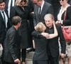 sa veuve Audrey Crespo-Mara et leur famille recomposée
Brigitte Macron, Michel Drucker, Audrey Crespo-Mara - Sorties des obsèques de Thierry Ardisson en l’église Saint-Roch de Paris, France, le 17 juillet 2025. © Bestimage
