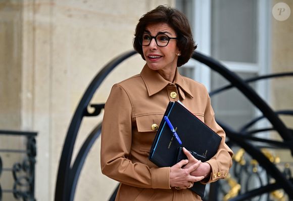 Rachida Dati - Sorties du Conseil des ministres au palais de l'Elysée à Paris le 30 juillet 2025. © Christian Liewig / Bestimage