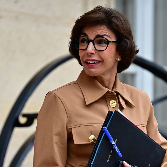 Rachida Dati - Sorties du Conseil des ministres au palais de l'Elysée à Paris le 30 juillet 2025. © Christian Liewig / Bestimage