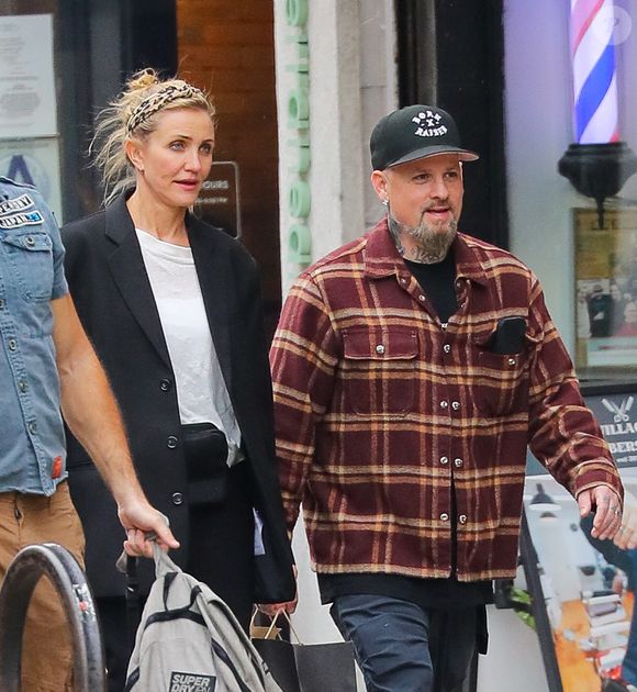 Cameron Diaz et Benji Madden ont été aperçus lors d'une rare sortie à New York. The ImageDirect / Bestimage