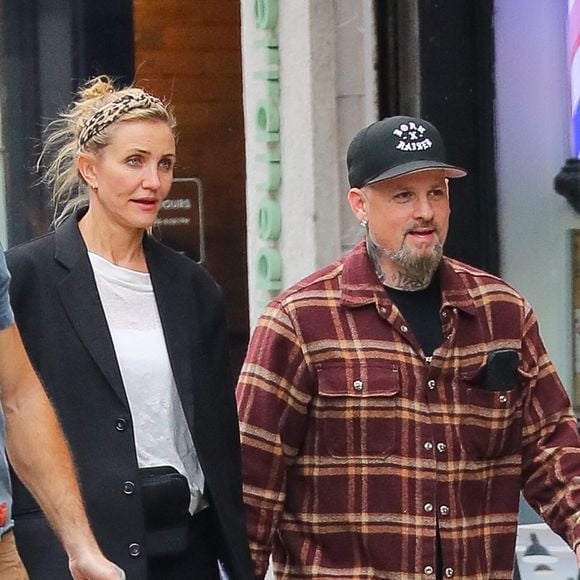 Cameron Diaz et Benji Madden ont été aperçus lors d'une rare sortie à New York. The ImageDirect / Bestimage
