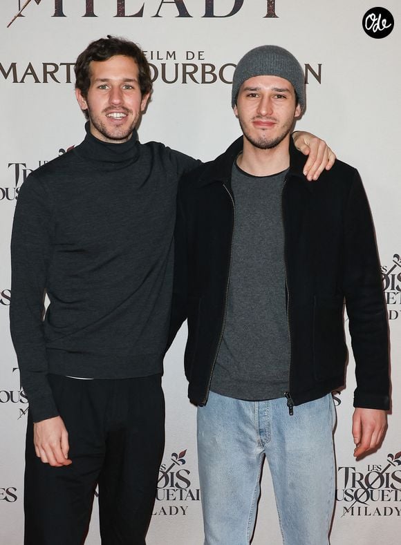 Victor Belmondo et Giacomo Belmondo - Première du film "Les Trois Mousquetaires: Milady" au Grand Rex à Paris le 10 décembre 2023. 

© Coadic Guirec-Dominique Jacovides /Bestimage