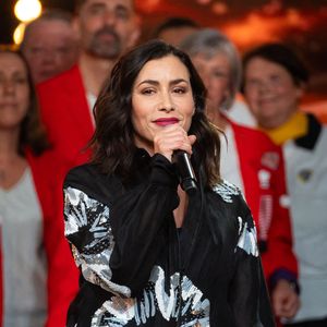 Olivia Ruiz, auteure, compositrice, chanteuse et actrice lors du Téléthon 2023, à Saint Denis, près de Paris, France, le 9 décembre 2023. Photo par Alexis Jumeau/ABACAPRESS.COM