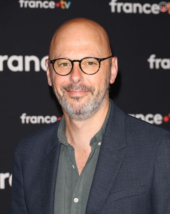 Thomas Snégaroff au photocall pour la conférence de presse de rentrée de France TV à la Grande Halle de la Villette à Paris, France, le 11 juillet 2023. © Coadic Guirec/Bestimage