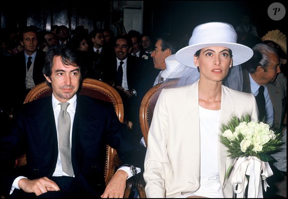 Archives - Mariage d’Inès de la Fressange et Luigi d’Urso. Frederic Herve / Bestimage
