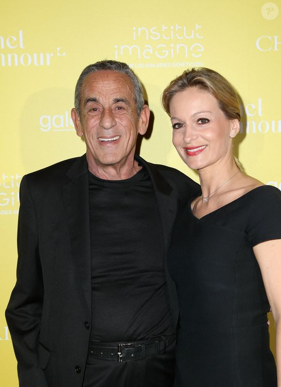 Exclusif - Thierry Ardisson et sa femme Audrey Crespo-Mara - Le professeur S.Lyonnet, président de l'Institut des maladies génétiques, et le galériste K. Mennour ont organisé la 4ème édition de la soirée "Heroes for Imagine", e 12 septembre 2022. © Dominique Jacovides/Bestimage