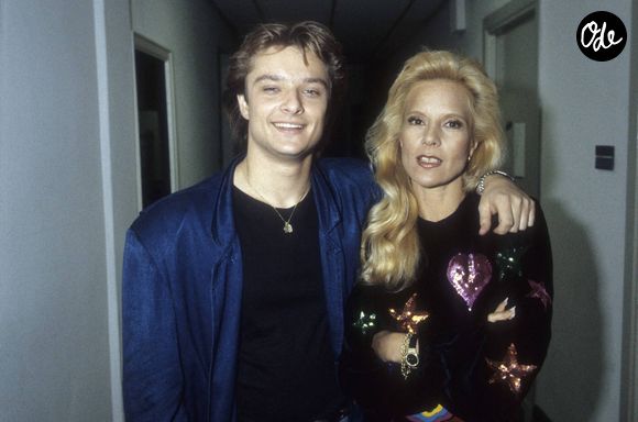 Sylvie Vartan avec David Hallyday, le 1er février 1988. Photo : Imago/ABACAPRESS.COM
