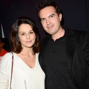 Faustine Bollaert et son mari Maxime Chattam lors de la soirée de lancement J-68 de la 95ème édition du Prix d'Amérique Opodo à l'Hippodrome de Paris-Vincennes, le 24 novembre 2015. 

© Guirec Coadic/Bestimage