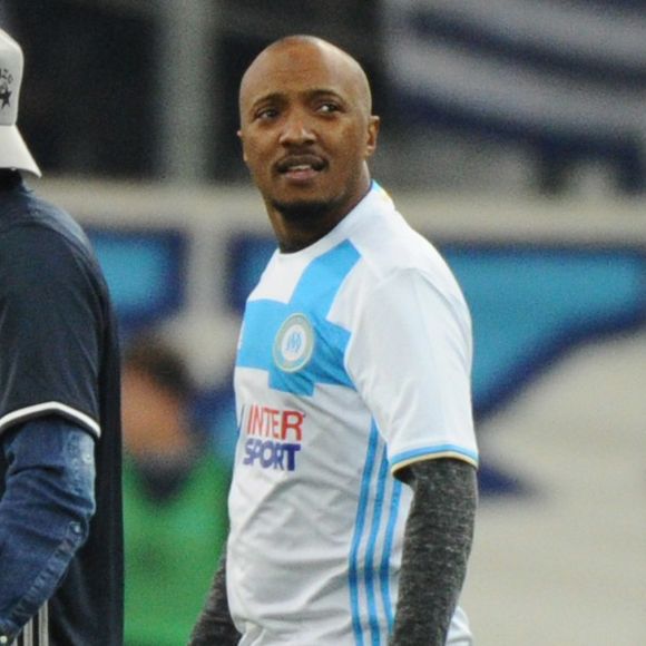 Soprano (Saïd M'Roumbaba) - People au match de football entre l'Olympique de Marseille et le Paris-Saint-Germain au stade vélodrome à Marseille le 26 février 2017. Ultra-dominateur, le PSG s'est imposé facilement à Marseille (5-1)  
Agence / Bestimage