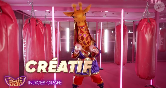 La Girafe lors du lancement de "Mask Singer 2025", le 2 mai, sur TF1