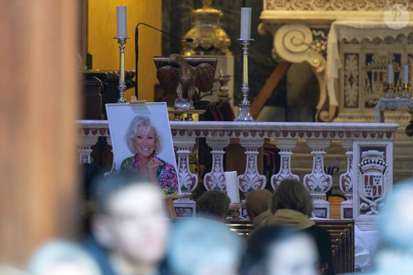 Les funérailles de l'animatrice de télévision française Evelyne Leclercq à la cathédrale Sainte-Réparate à Nice, dans le sud de la France, le 13 janvier 2026.  Photo by Shootpix/ABACAPRESS.COM