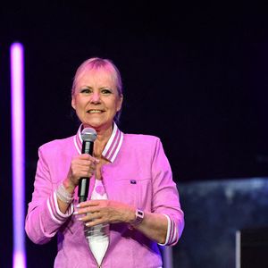 Dorothée se produit pendant Goldorak Xperienz Retronight au Grand Rex à Paris, France, le 18 avril 2024. Photo by Christophe Meng/ABACAPRESS.COM