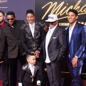 Prince Michael Joseph Jackson, II Bigi, Prince Michael Jackson, Jr, Jackie Jackson, Jermaine Jackson, Marlon Jackson, Jermajesty Jackson - Première du biopic "Michael" à Berlin, le 10 avril 2026. © API / BESTIMAGE