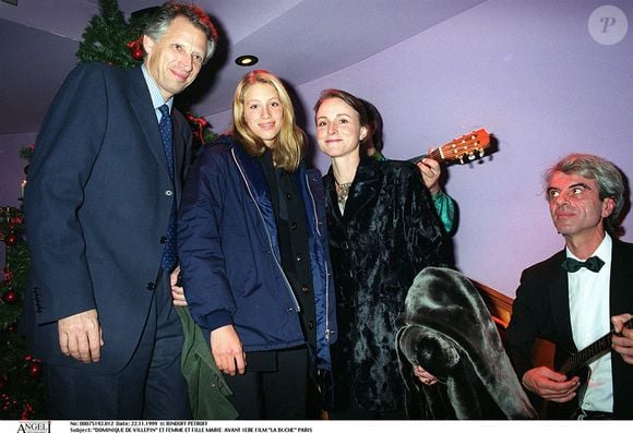 Dominique de Villepin avec sa femme Marie Laure et sa fille Marie Steiss.