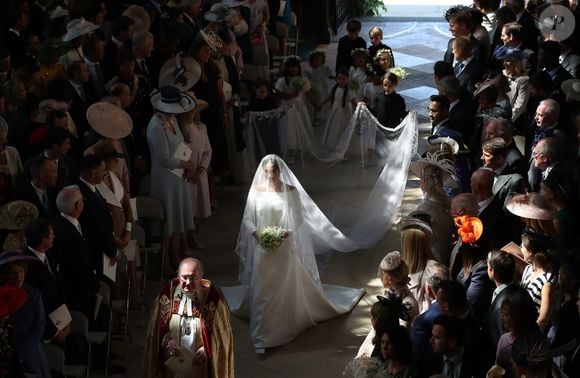 Meghan Markle, duchesse de Sussex - Cérémonie de mariage du prince Harry et de Meghan Markle en la chapelle Saint-George au château de Windsor, Royaume Uni, le 19 mai 2018.