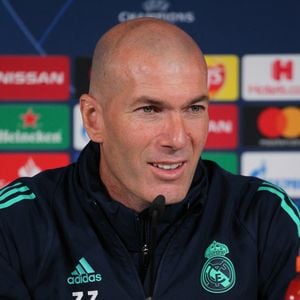 Zinedine Zidane, entraineur du Real Madrid, lors d'une conférence de presse à Madrid © Irina R. H/AFP7 via ZUMA Wire / Bestimage