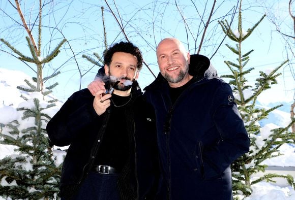 William Lebghil, François Damiens  - Photocall du  film "Les complices" dans le cadre du 26ème Festival de l'Alpe d'Huez le 21 Janvier 2023 . © Dominique Jacovides/Bestimage