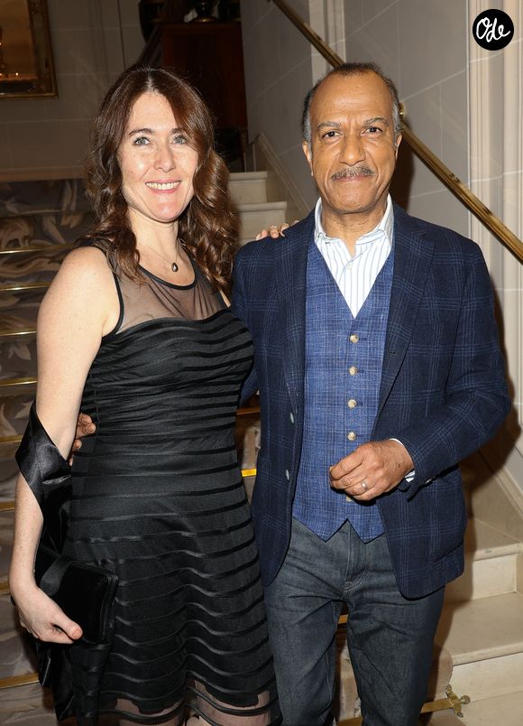 Pascal Legitimus et sa femme Adriana Santini - Soirée de gala pour la Fondation de la recherche en physiologie, les Stethos, au George V à Paris le 18 mars 2024. © Coadic Guirec / Bestimage