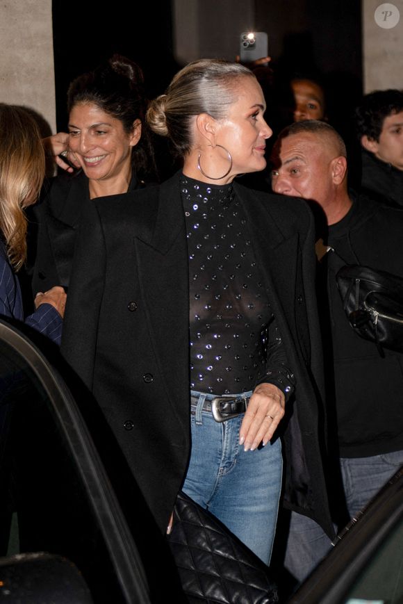 Laeticia Hallyday quitte les Costes, Paris, France le 14 octobre 2024. Photo by ABACAPRESS.COM