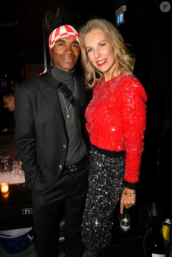 Fab Morvan et sa femme Tessa van der Steen  - After-party de la première du biopic du groupe Milli Vanilli "Girl You Know It's True" à Munich, le 4 décembre 2023. API / BESTIMAGE