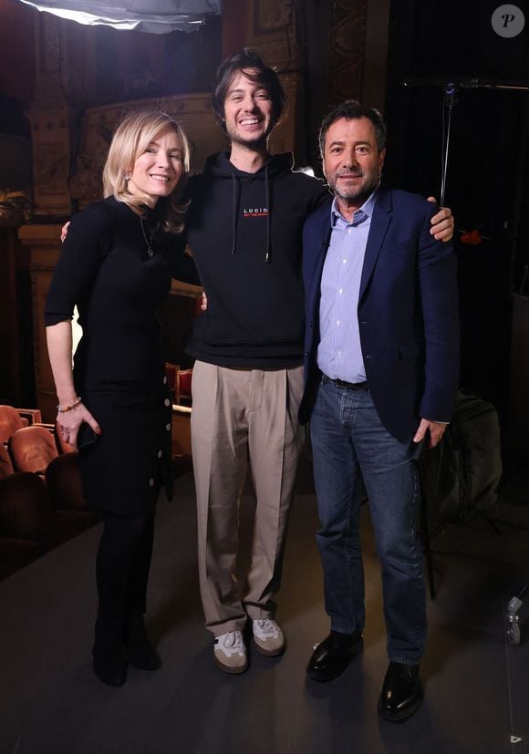 Exclusif - Felix Radu lors de l'enregistrement de l'émission "Olympiascope" au théâtre Antoine, présentée par B.Montiel et diffusée le 24 juillet 2025, à Paris, le 18 février 2025. 
© Denis Guignebourg / Bestimage