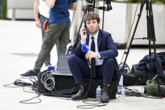 Benjamin Duhamel à l'Assemblée Nationale après le second tour des Législatives à paris le 8 juillet 2024. Photo by Victor Joly/ABACAPRESS.COM