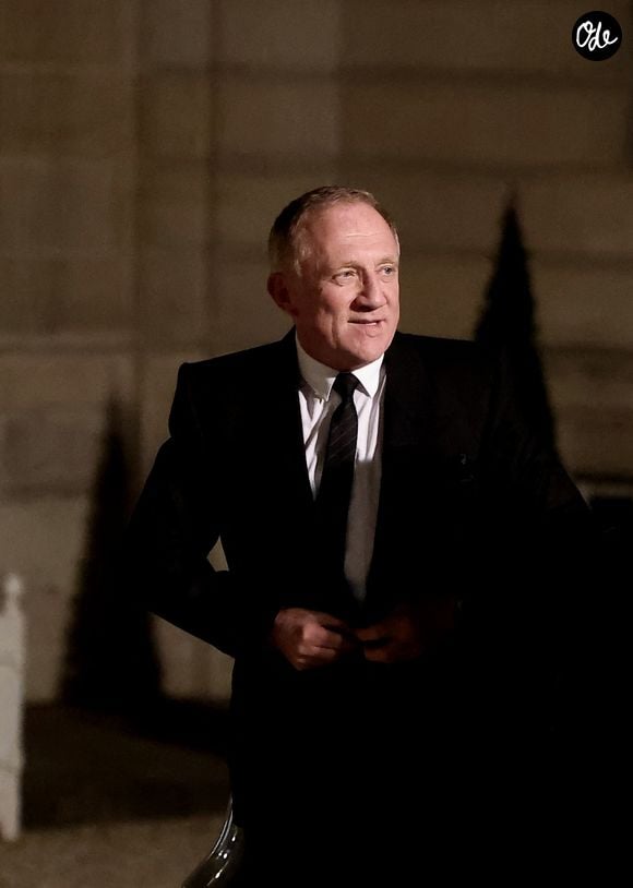 François-Henri Pinault, directeur général de Kering - Arrivées au dîner d'état en l'honneur de l'Emir du Qatar au palais présidentiel de l'Elysée à Paris le 27 février 2024. © Dominique Jacovides / Bestimage