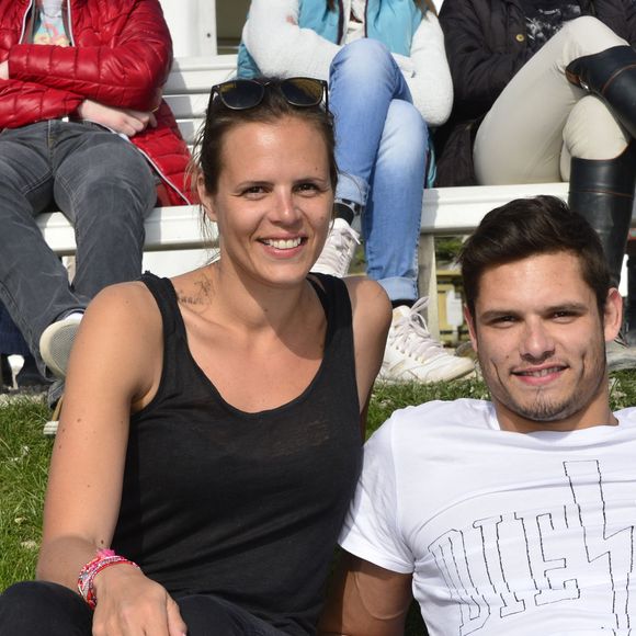 Laure Manaudou et son frère Florent Manaudou - People au "GPA Jump Festival" à Cagnes-sur-Mer, le 29 mars 2014.