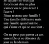 “Se séparer ne veut pas forcément dire ne plus s’aimer ou ne plus tenir à l’autre !”, assurent-ils sur Instagram