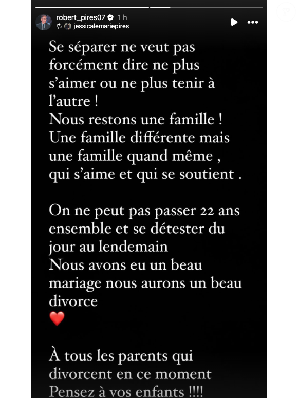 “Se séparer ne veut pas forcément dire ne plus s’aimer ou ne plus tenir à l’autre !”, assurent-ils sur Instagram