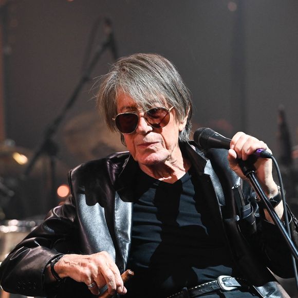 Jacques Dutronc et Thomas Dutronc en showcase de leur tournée "Dutronc & Dutronc" au Centre Evénementiel de Courbevoie le 11 avril 2022.  © Coadic Guirec/Bestimage