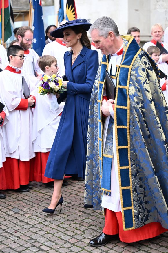 Catherine - Princesse de Galles quitte le service annuel de célébration du Jour du Commonwealth à l'Abbaye de Westminster, Londres. Backgrid UK/ Bestimage