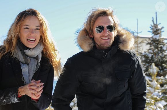 Elodie Fontan et Philippe Lacheau fêtant le succès de 'Babysitting 2' lors du 19ème Festival du Film de Comédie de l'Alpe d'Huez, à l'Alpe d'Huez, France, le 15 janvier 2016. Photo by Mireille Ampilhac/ABACAPRESS.COM