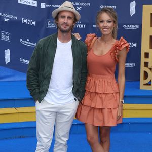 Philippe Lacheau et Elodie Fontan - Arrivées sur le tapis bleu de la 16ème édition du festival du film francophone de Angoulême le 26 août 2023.

© Coadic Guirec / Bestimage