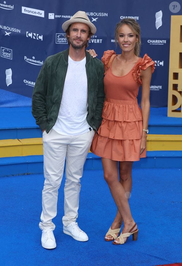 Philippe Lacheau et Elodie Fontan - Arrivées sur le tapis bleu de la 16ème édition du festival du film francophone de Angoulême le 26 août 2023.

© Coadic Guirec / Bestimage