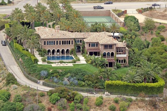 Manoir de Cher situé à Malibu. Crédit Abaca
