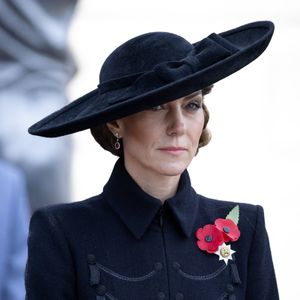 Catherine Kate Middleton, princesse de Galles, assiste à la cérémonie du souvenir de l'Armistice, au National Memorial Arboretum, à Burton-on-Trent, dans l'East Staffordshire. Photo par Julien Burton / Bestimage