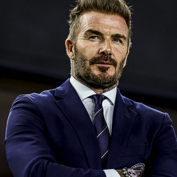 David Beckham assiste au match entre l'Inter Miami CF et New York City lors du championnat MLS au stade lockhart à Fort Lauderdale, FL, USA le 22 février 2025. Photo by Pedro Paulo Diaz/TheNEWS2 via ZUMA Press Wire/ABACAPRESS.COM