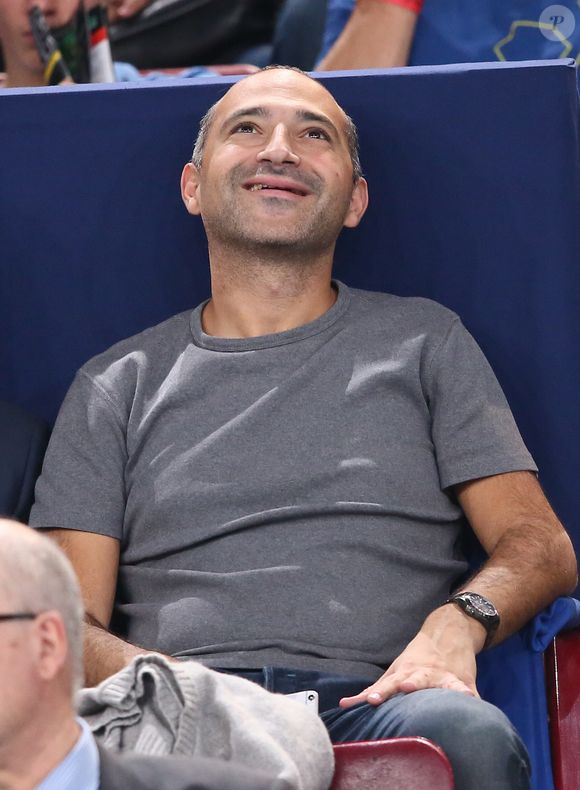Thomas Fabius lors des 1/8 de finales opposant Andy Murray et Grigor Dimitrov du tournoi de tennis BNP Paribas Masters 2014 au palais omnisports de Paris-Bercy, à Paris, le 30 octobre 2014.

Photo : Gorassini-Moreau/Bestimage