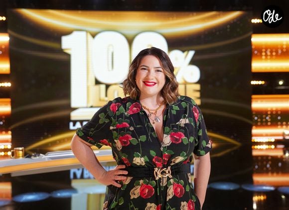 Charlotte Gaccio lors de l'enregistrement de l'émission "100% Logique", présentée par Cyril Féraud et diffusée le 24 octobre sur France 2, à Paris, France, le 23 février 2026. © Anne-Sophie Guebey/Bestimage