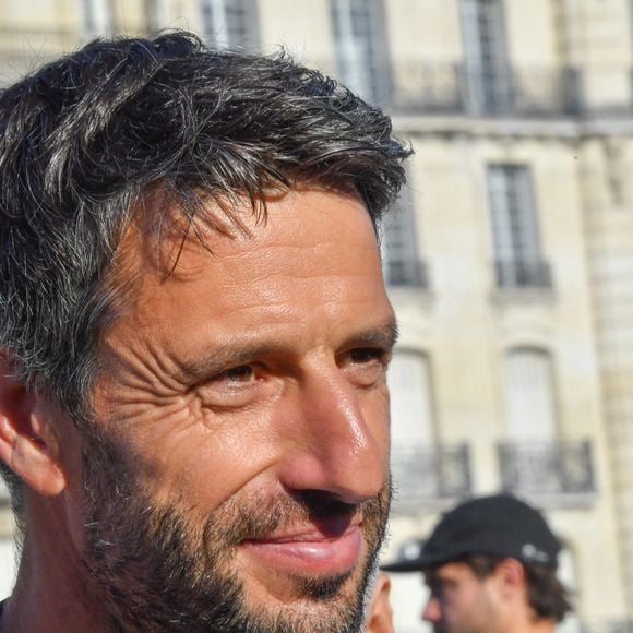 Tony Estanguet Célébration des JO Paris 2024 un an après dévoilement du projet du Monument des Championnes et des Champions samedi 26 juillet 2025 Pont Saint Louis Paris © Alexanfre Fay / Pixplanete / Bestimage