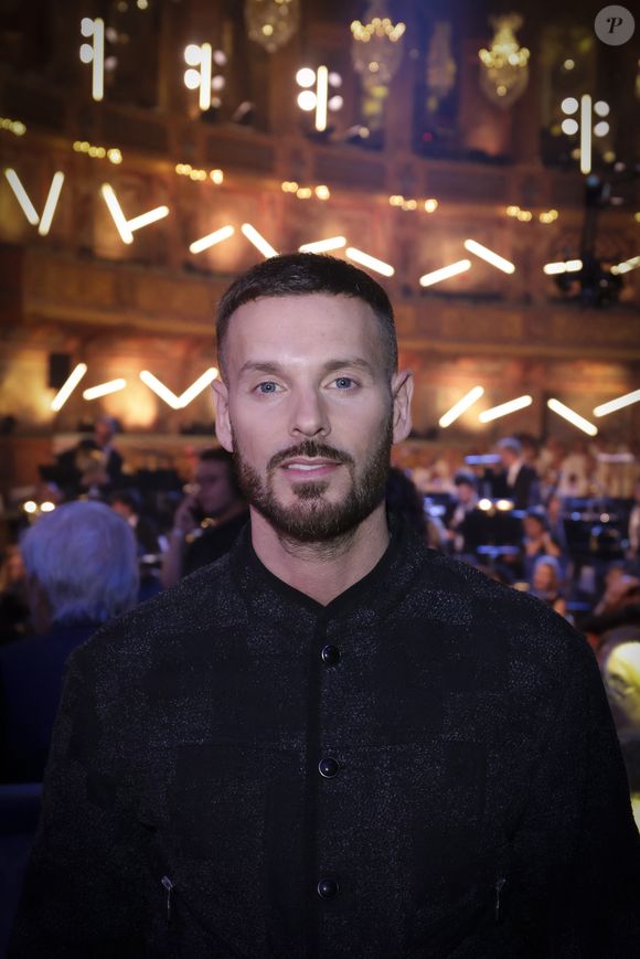 Exclusif - Matt Pokora (M. Pokora) lors de l'enregistrement de l'émission Le Grand Echiquier - Spécial Claude François présentée par C.Chazal et A.Manoukian et diffusée le 13 janvier sur France, à l'Opéra royal du château de Versailles, accompagné par l'Orchestre de l'Opéra Royal à Versailles, France, le 16 septembre 2025. Jack Tribeca/Bestimage